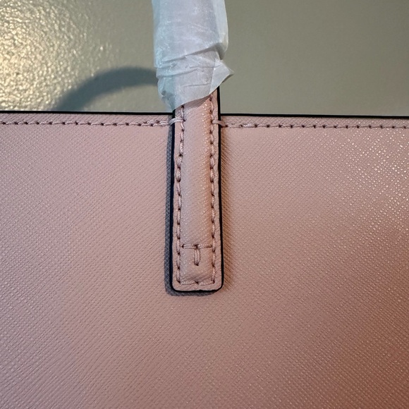 NWT Tory Burch Emerson Saffiano Leather Small Tote in Pink Quartz - Picture 7 of 16